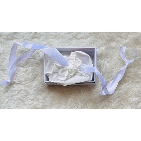 Adornia White Rhodium Plated Swarovski Crystal Accented Double Triangle Earrings - Picture 5 of 8